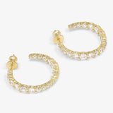 Oh She Fancy Graduated Hoops 1" - Gold