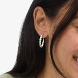 Oh She Fancy Graduated Hoops 1" - Silver