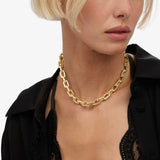 Frankie Chain Necklace 16" - Gold