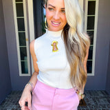Secret Charm Keyhole Top - White