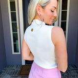 Secret Charm Keyhole Top - White