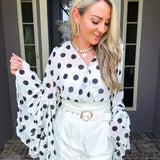 Oxford Days White Belted Shorts