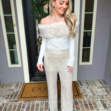 Snow Bunny Fur Detail Top