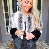Luxe Obsession Bambi Print Fur Coat