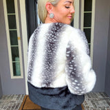 Luxe Obsession Bambi Print Fur Coat