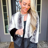 Luxe Obsession Bambi Print Fur Coat