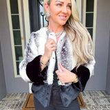 Luxe Obsession Bambi Print Fur Coat