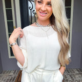 Vanilla Sky Knit Top