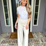 Crystal Beaded Overlay Top