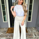 Crystal Beaded Overlay Top