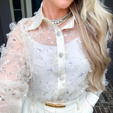 Gracefully Yours Sheer Blouse