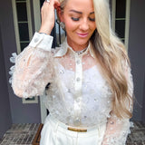 Gracefully Yours Sheer Blouse