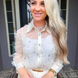 Gracefully Yours Sheer Blouse