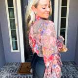 Belmont Exaggerated Sleeve Blouse