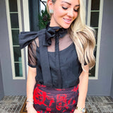 Cosmopolitan Bow Blouse