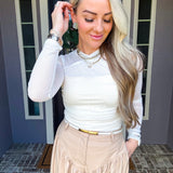 Ivory Grace Mesh Bodysuit
