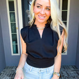 Simple Moments V-Neck Top