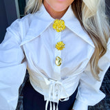 Golden Corset Blouse