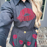 Sealed With A Kiss Lips Blouse