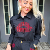 Sealed With A Kiss Lips Blouse