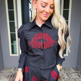 Sealed With A Kiss Lips Blouse