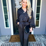 Windsor Striped Satin Pants