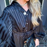 Windsor Striped Satin Pants