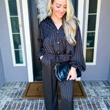 Windsor Striped Satin Pants