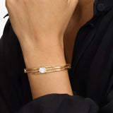 She's On Point Lasso Cuff - Gold