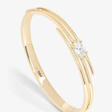 She's On Point Lasso Cuff - Gold