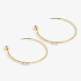 She's On Point Hoops 2" - Gold