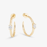 She's On Point Hoops 1" - Gold