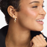 She's On Point Hoops 1" - Gold