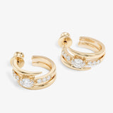 She's On Point Pavé Lasso Earrings - Gold
