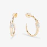 She's On Point Lasso Hoops 1" - Gold