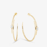 She's On Point Lasso Hoops 2" - Gold