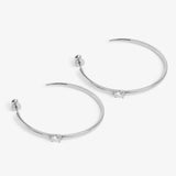 She's On Point Hoops 2" - Silver