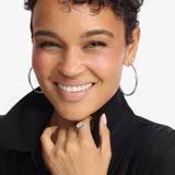 She's On Point Hoops 2" - Silver
