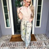 Head Turner Embellished Barrel Jeans