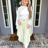 Fashion Influencer Harem Pant - Sage