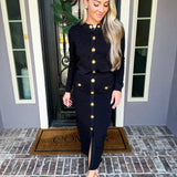 Couture In Paris Rose Skirt - Black