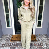 Everyday Glam Lounge Suede Jogger Pants