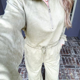 Everyday Glam Half Zip Suede Jacket