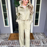 Everyday Glam Lounge Suede Jogger Pants