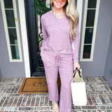 Dream Girl Soft Lounge Pants - Plum