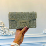 Valencia Royale Jeweled Purse - Silver
