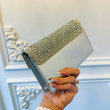 Valencia Royale Jeweled Purse - Silver