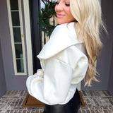 NYC Studio Belted Jacket - Ivory