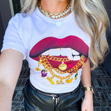 Wine Lips Graphic Tee