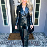 Vanderbilt Quilted Leather Blazer